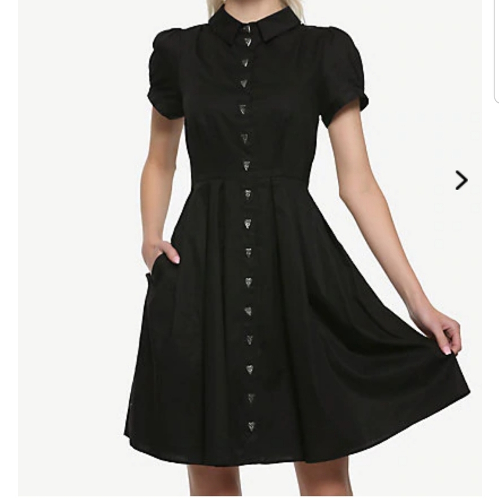 NWT Hell Bunny Planchette Button Dress